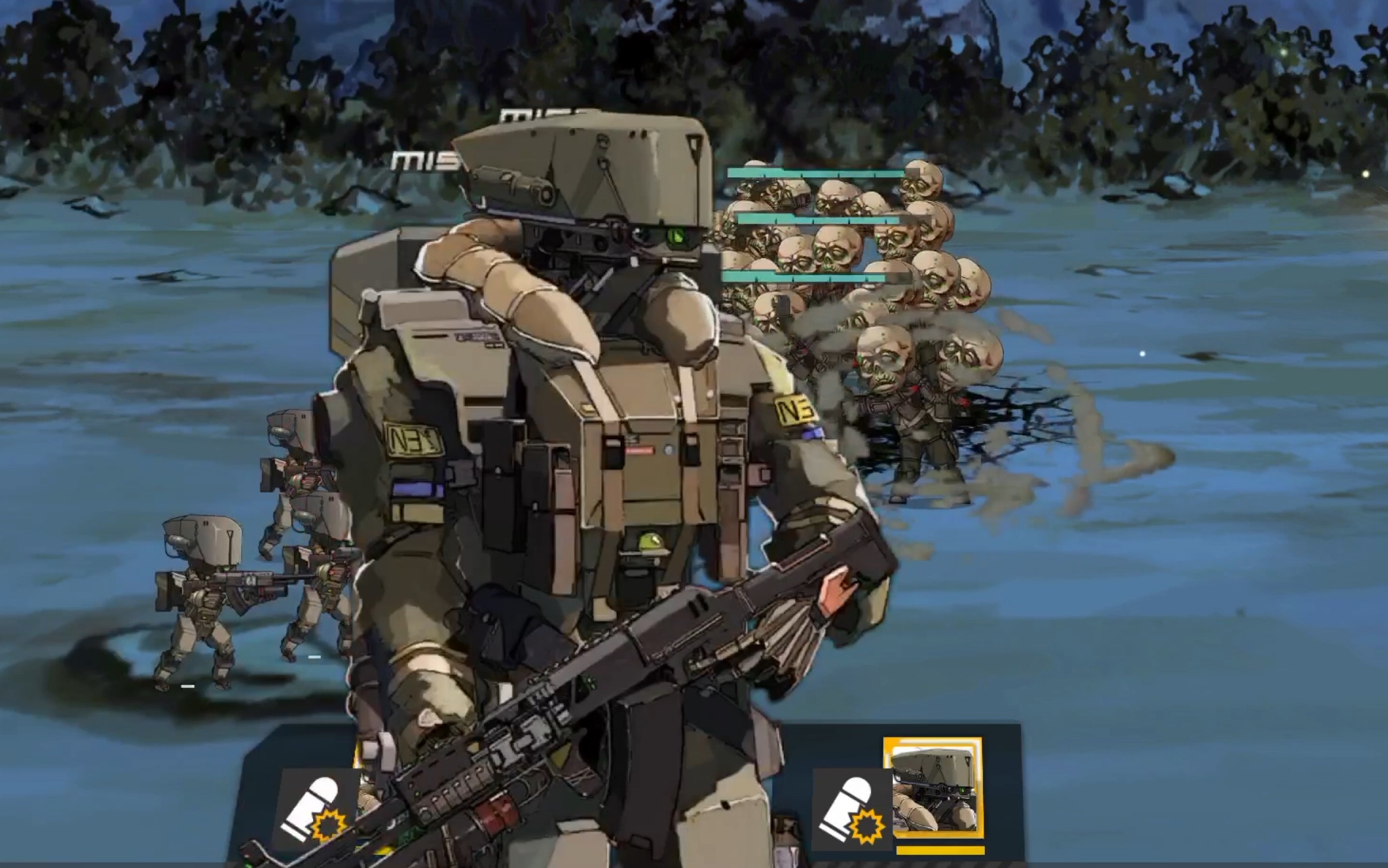 【少女前线】有序紊流-黄区-100级军方独眼巨人a被僵尸虐实况