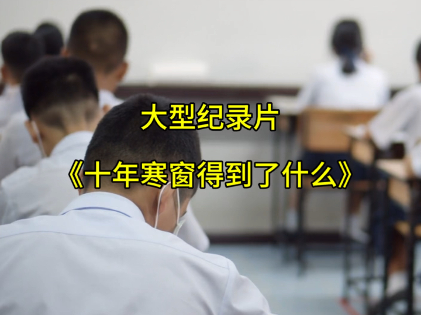 大型纪录片:十年寒窗,归来依旧是牛马打工人