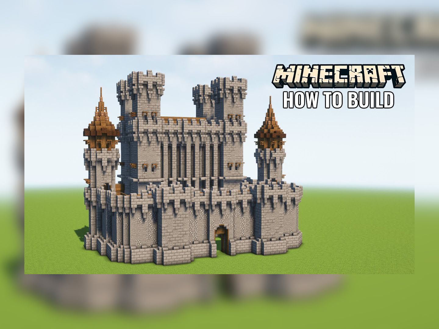 【Minecraft建筑教程】如何建造简单的入门城堡哔哩哔哩bilibili我的世界