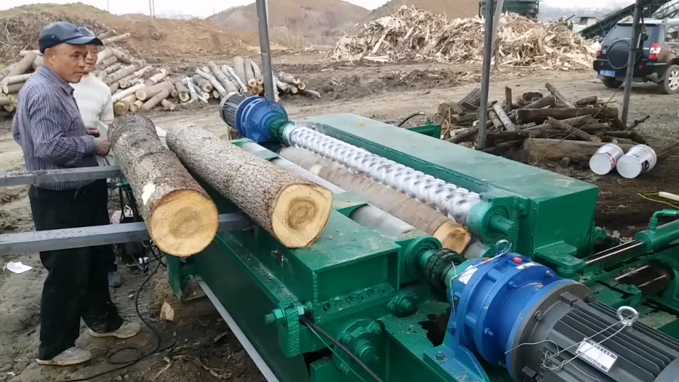 液压打皮机 自动圆木找圆机