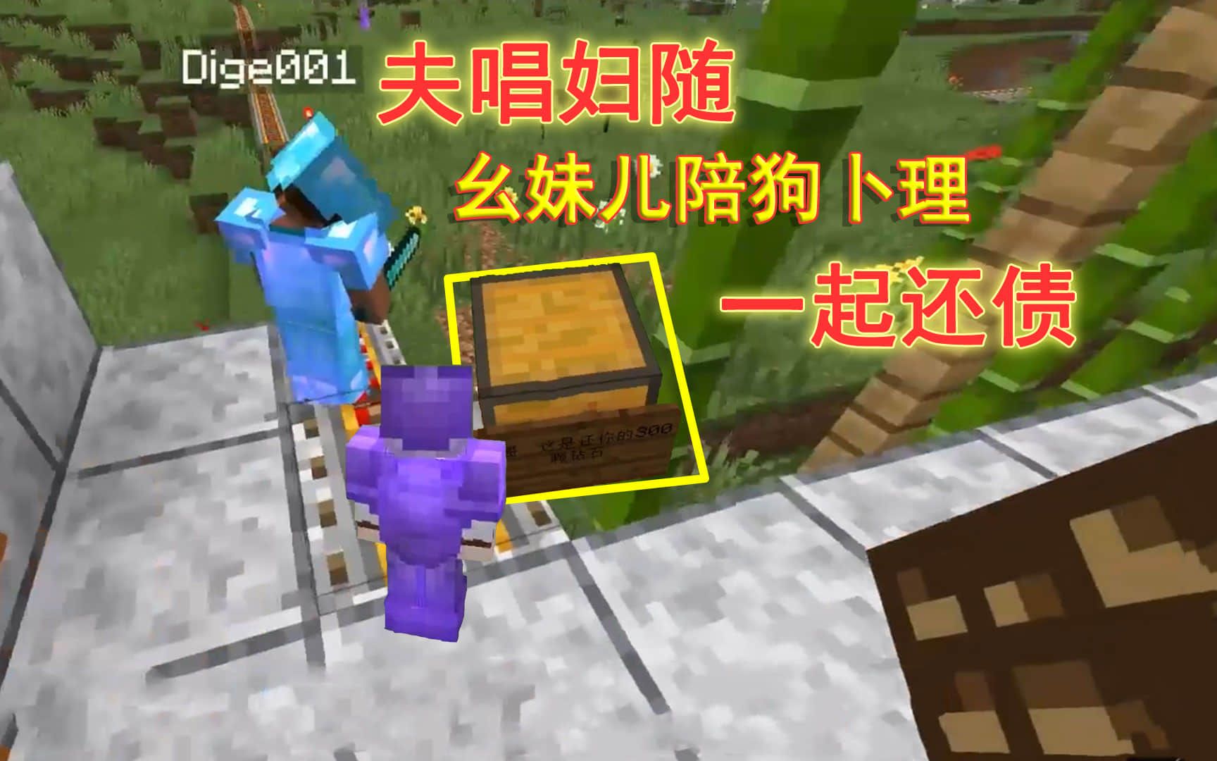 我的世界116联机154夫唱妇随幺妹儿陪狗卜理一起给迪哥还债