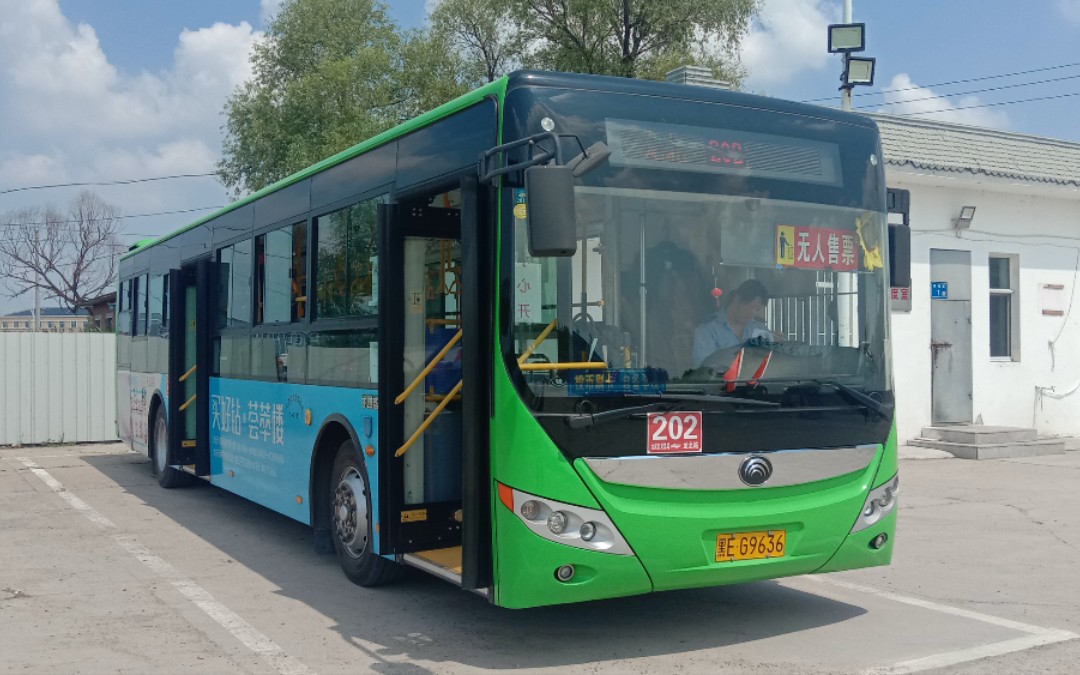 百湖油城04大庆公交202路大庆公交总站龙北站第一视角展望