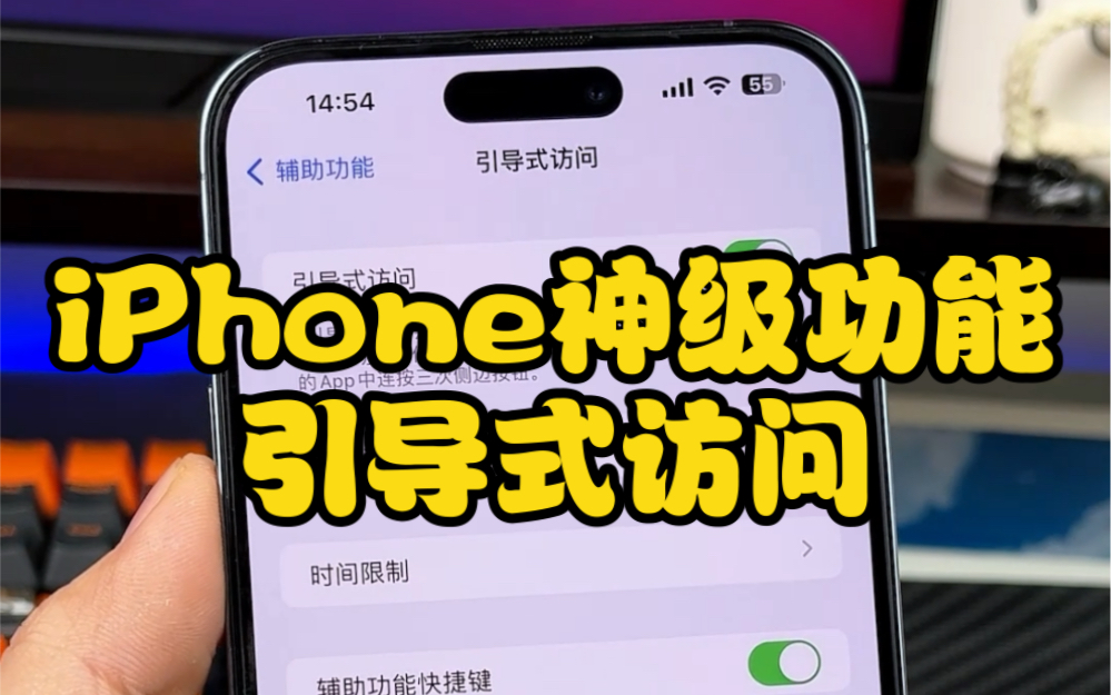 iPhone上被忽略的神级功能,引导式访问你真的会用吗?哔哩哔哩bilibili