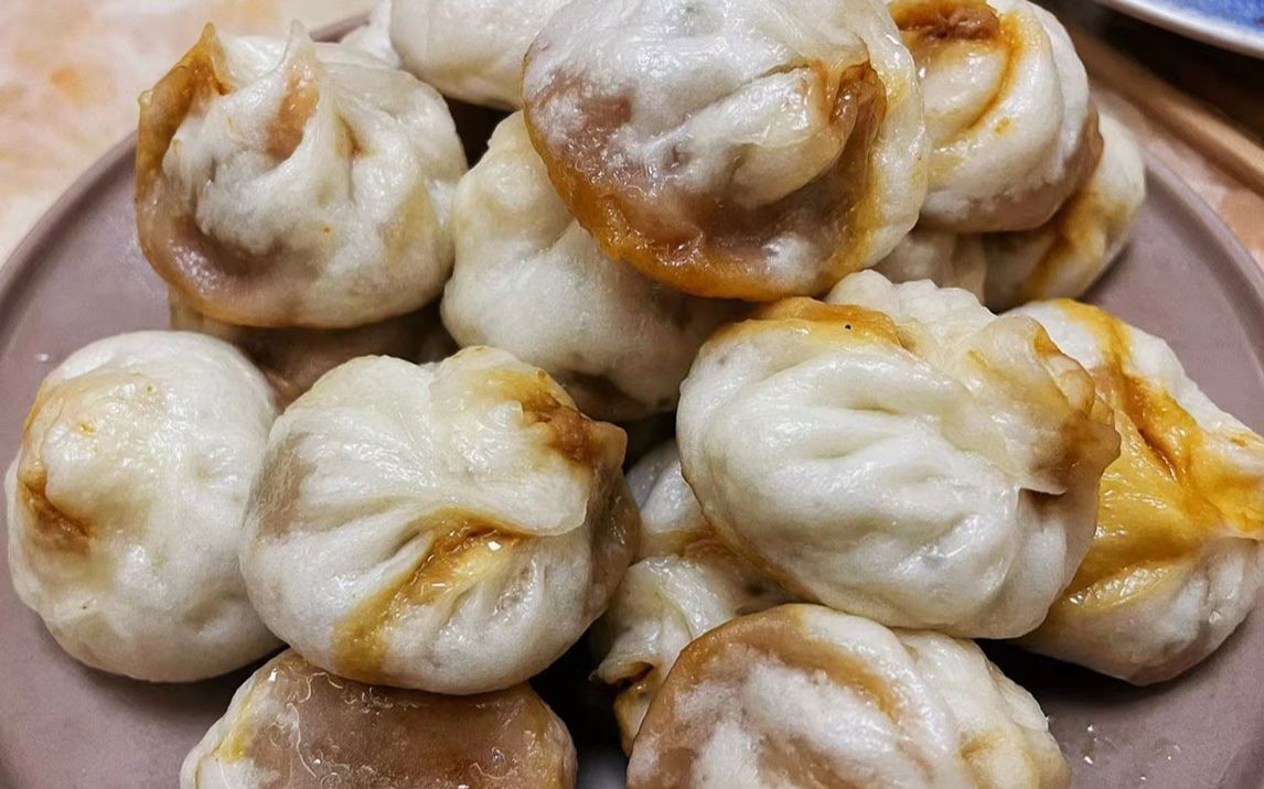 尝试复刻爆汁油皮包子