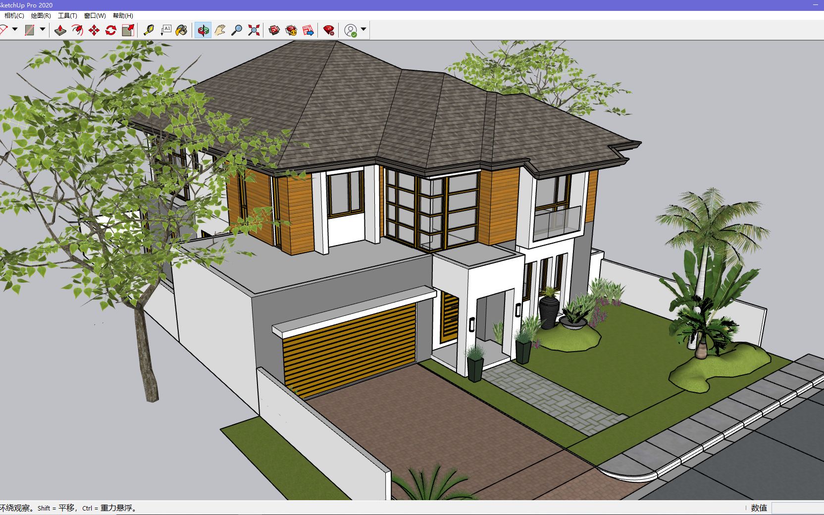 SketchUp SU建筑模型房子别墅模型源文件分享1028哔哩哔哩bilibili