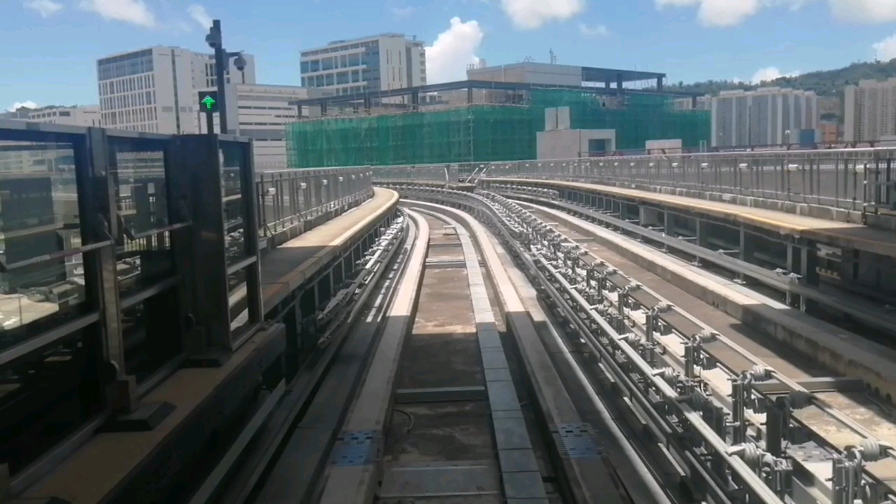 澳门轻轨氹仔线莲花口岸-路氹西前方展望pov