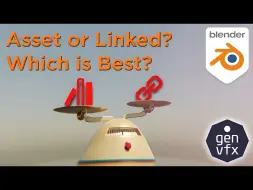 Download Video: 【中字】Blender 制作讲解：使用资产浏览器或链接(关联)文件？哪个更好？我们发现了！