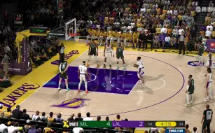 Download Video: NBA 2K24 ESPN视角补丁2.0 光追画质 湖人vs雄鹿