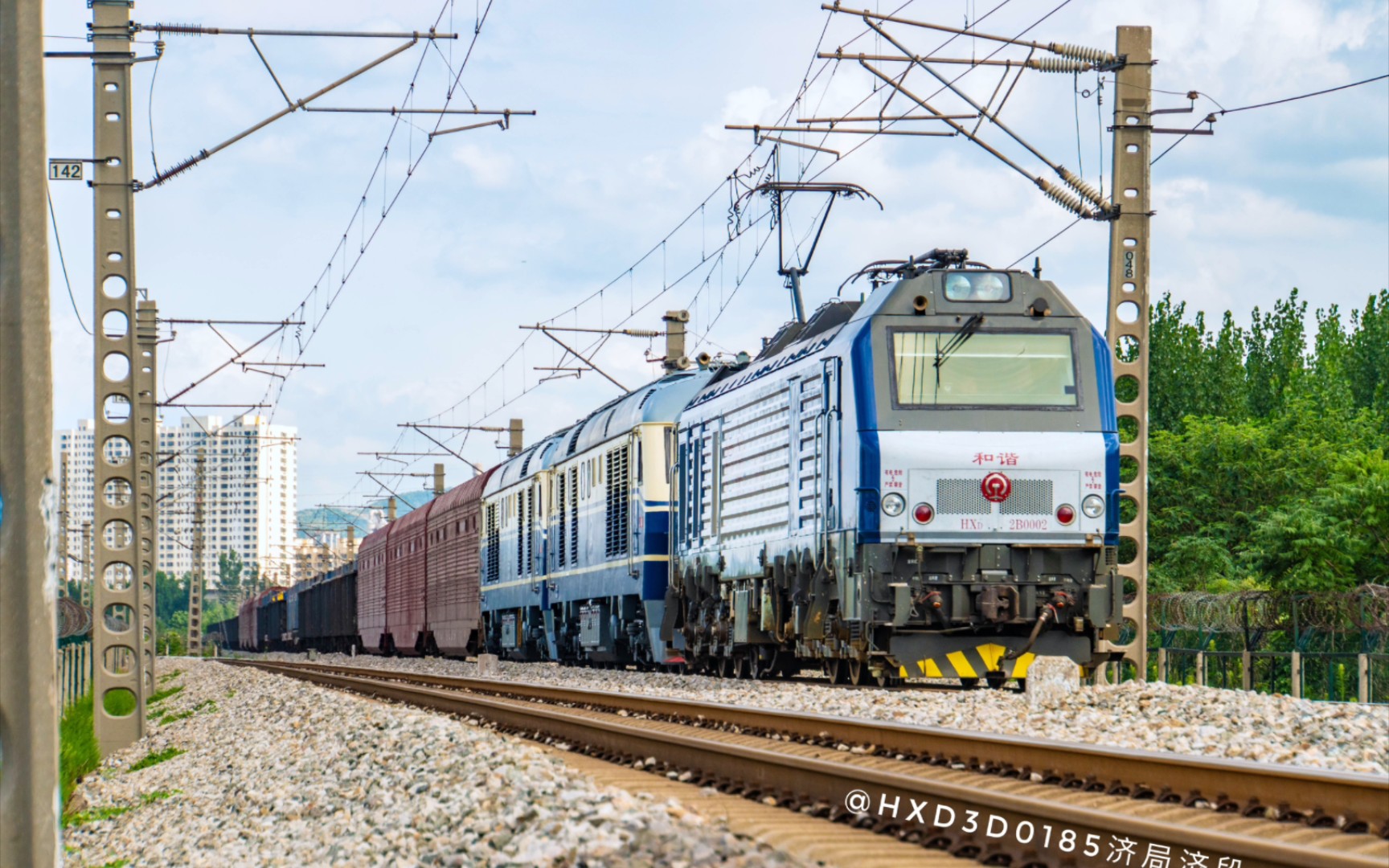 hxd2b回送 京局京段 双十一 (df11-0419/df11-0421)