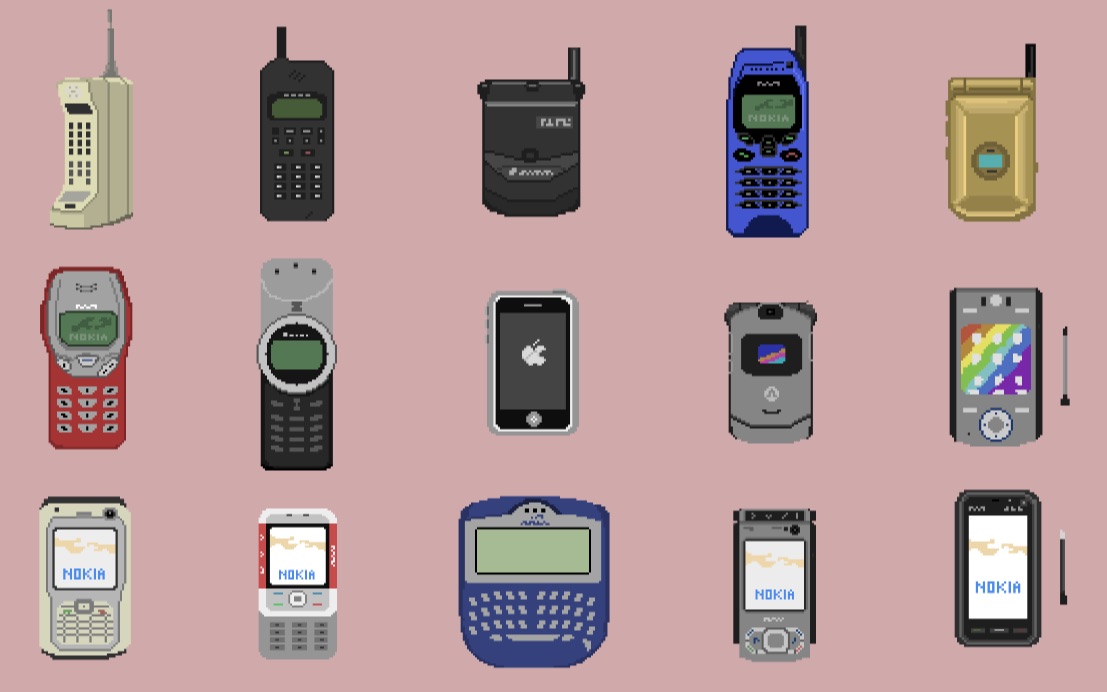 手机年代变化图图片