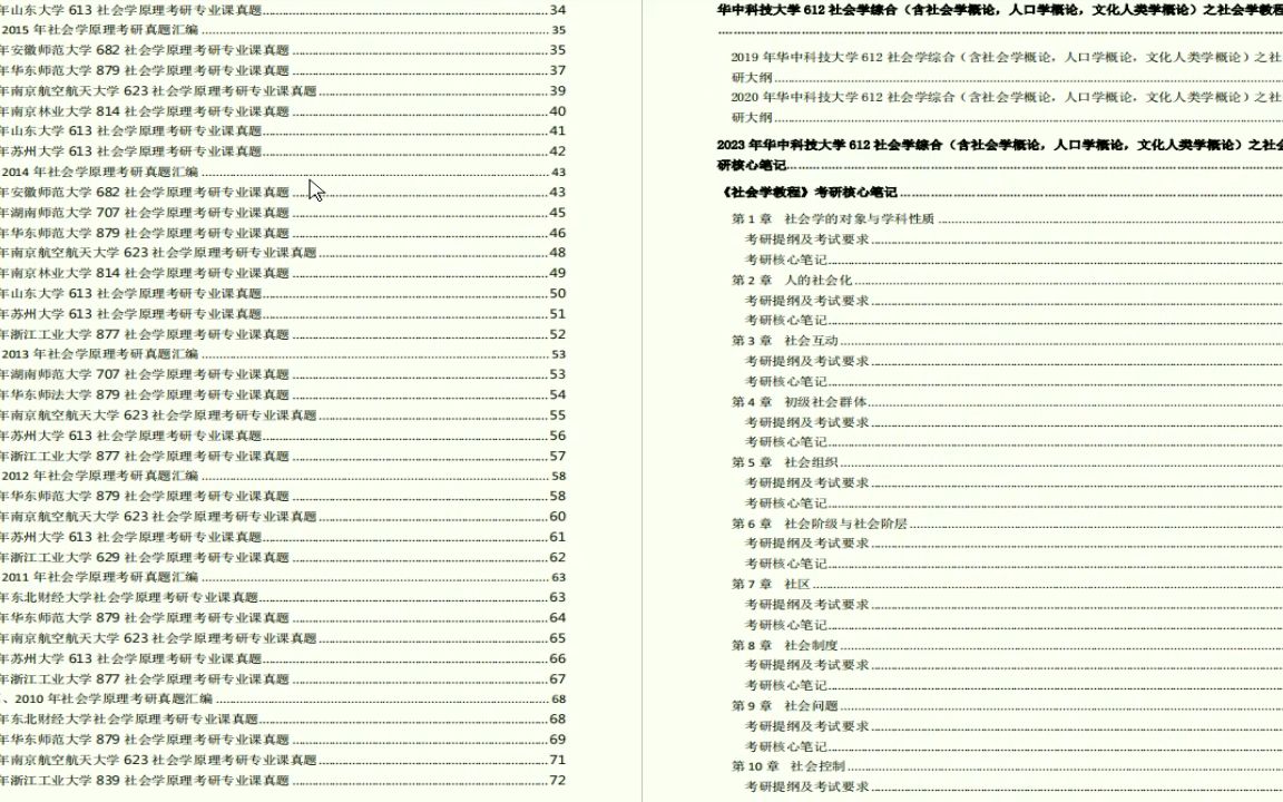 [图]【电子书】2023年华中科技大学612社会学综合含社会学概论，人口学概论，文化人类学概论之社会学教程考研精品资料