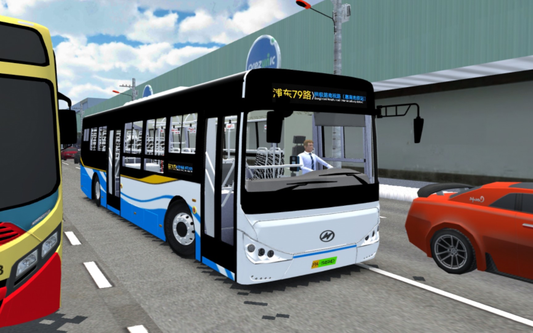 【pbsu】浦东公交新涂装海格罗卡行驶在浦东79路上