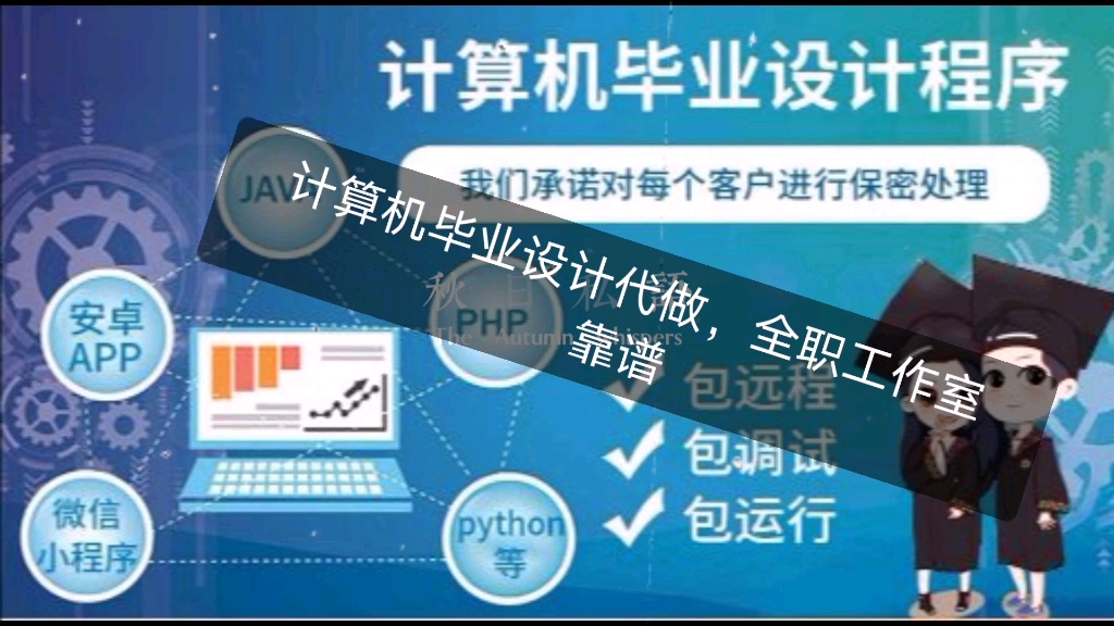 计算机毕业设计程序代做送一万字论文和答辩ppt,全职工作室靠谱专业,java php python 微信小程序 安卓 net 都可以接,全网靠谱哔哩哔哩bilibili