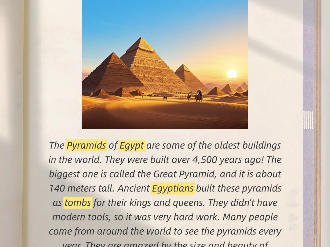 埃及金字塔 day99|🌟听读小短文,轻松习英语