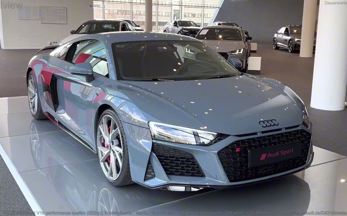 2022款奥迪r8 coupe到店实拍,颜值真不赖!