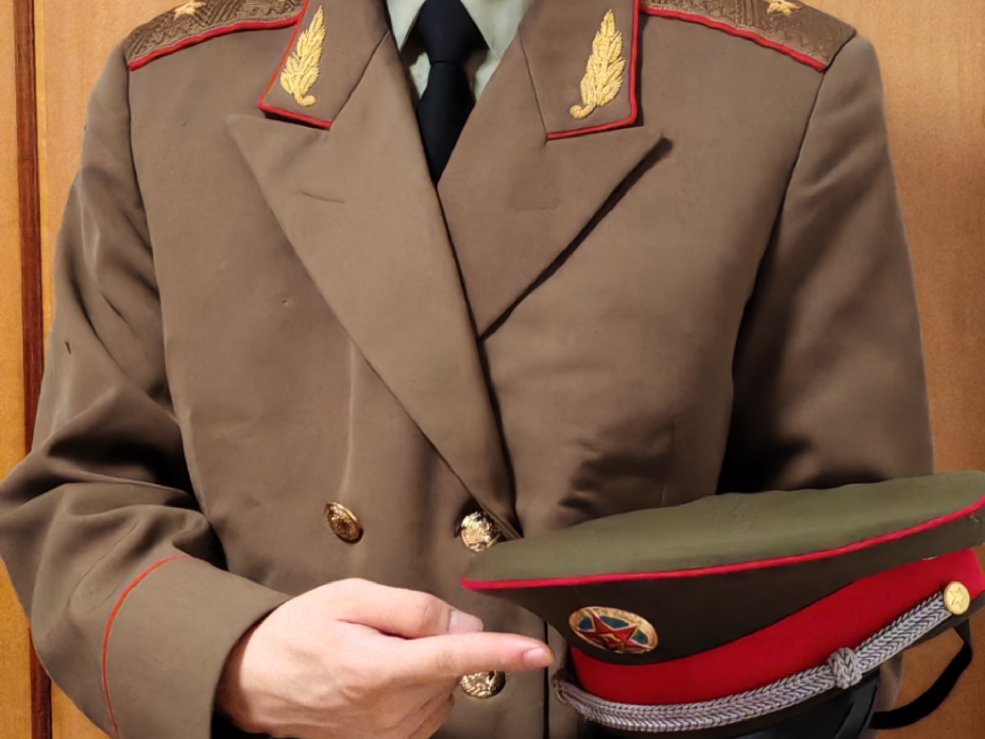 架空剧情之苏联炮兵中将与塞方人员交换帽子