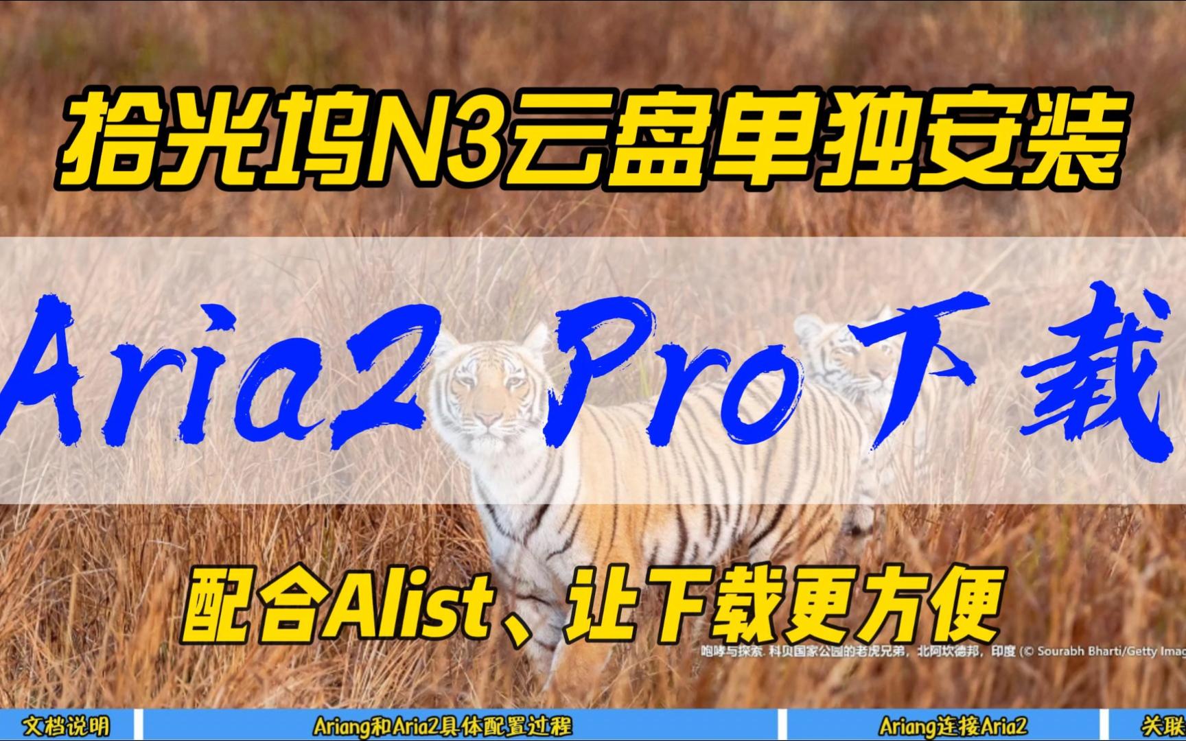 拾光坞N3云盘单独安装Aria2 Pro下载,配合Alist,让下载更方便~哔哩哔哩bilibili