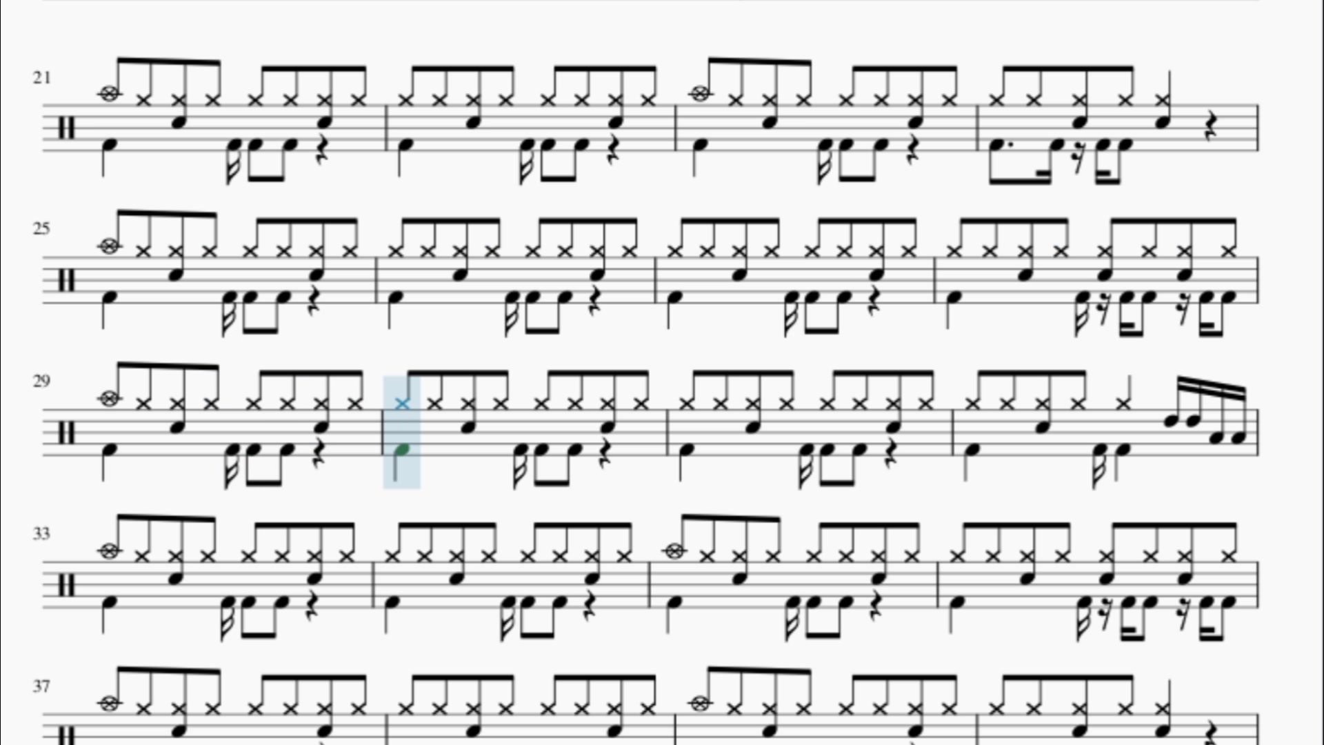 往后余生动态鼓谱