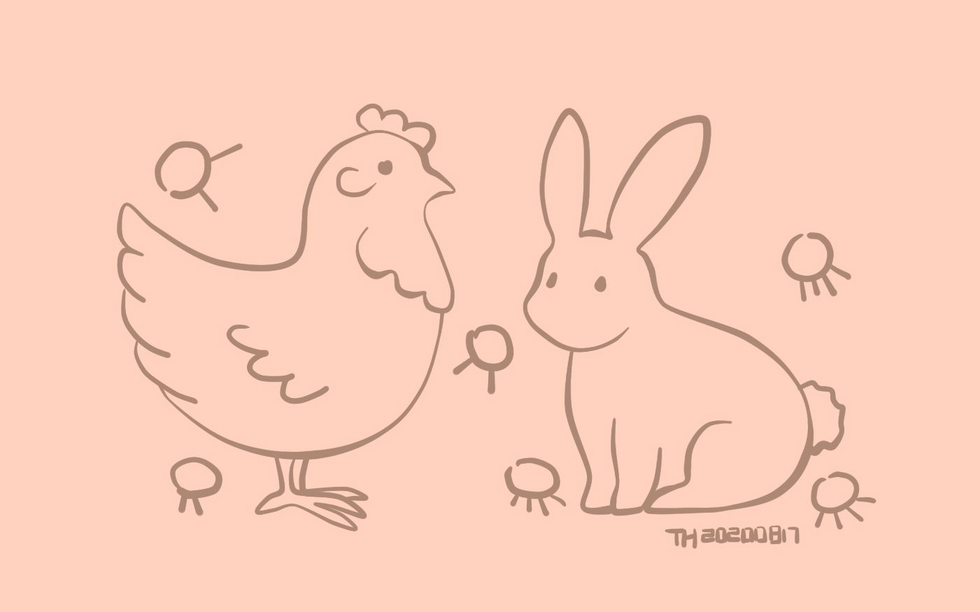 鸡兔同笼怎么画图图片