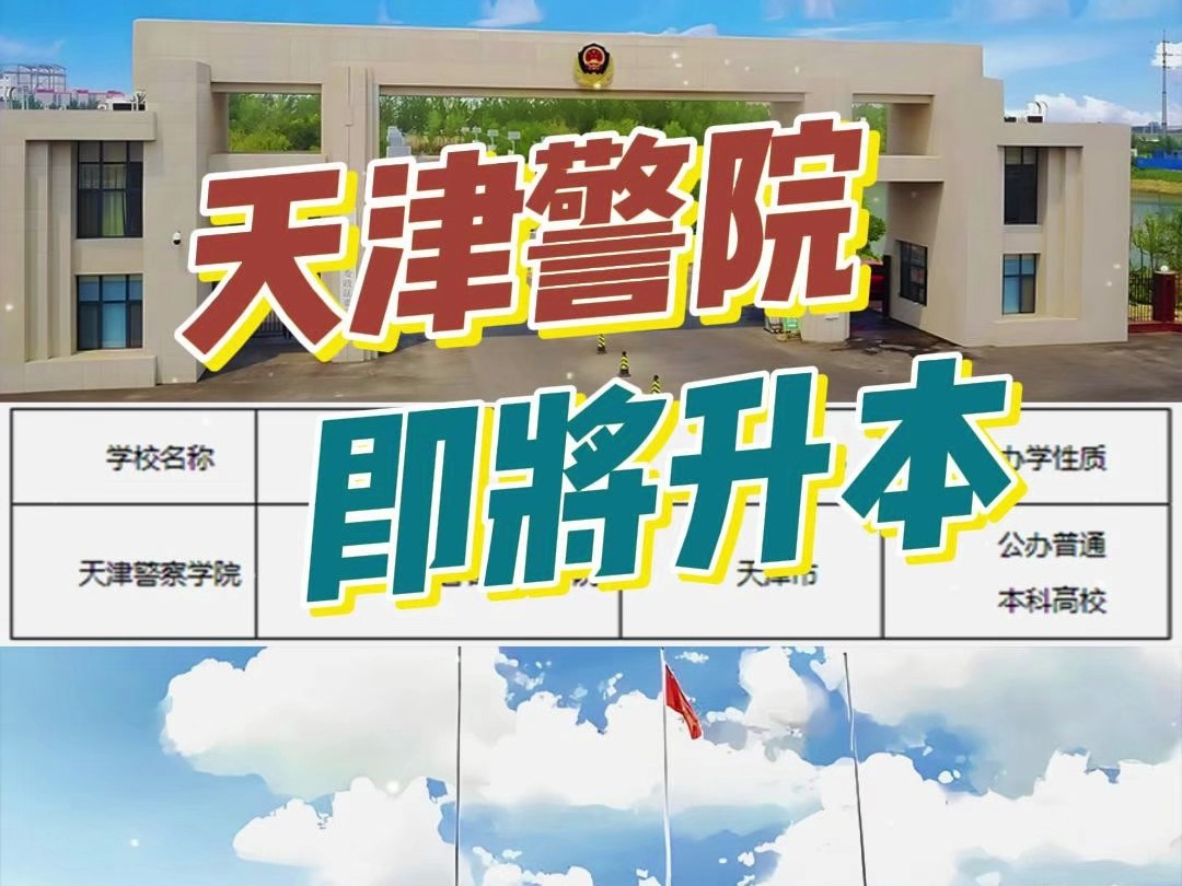 天津公安警官职业学院,即将升本!哔哩哔哩bilibili