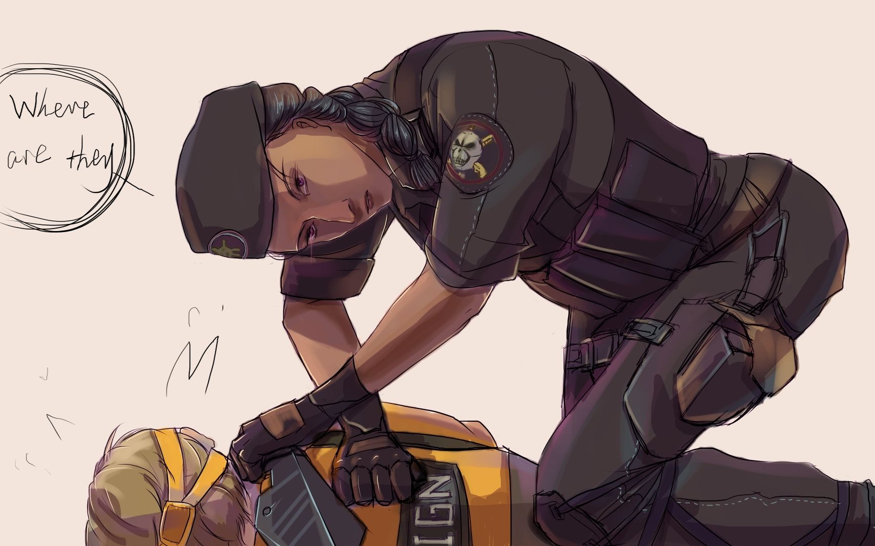 彩虹六号个人集锦caveira残局弱小无助