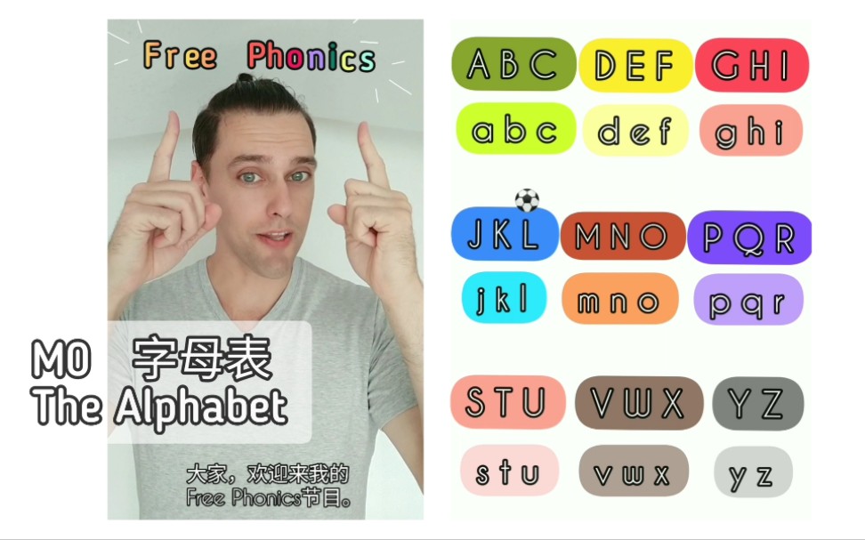 M0 字母表 The Alhabet  Free Phonics  和大海一起学自然拼读和英语阅读  适合幼儿和小学 (制定中,没几天会发几个新视频)哔哩哔哩bilibili