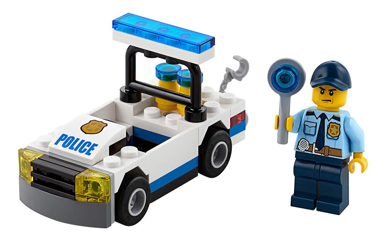 乐高lego30352城市系列警车拼砌包2017速拼评测