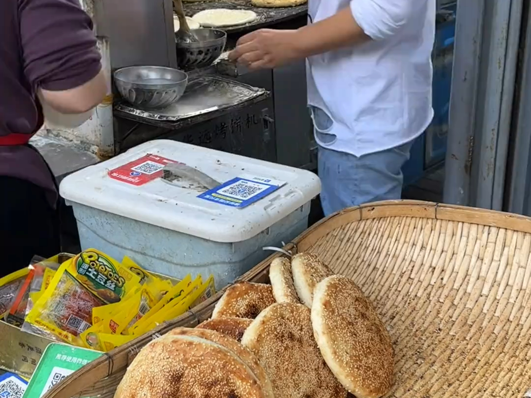 皮市街端荣烧饼图片