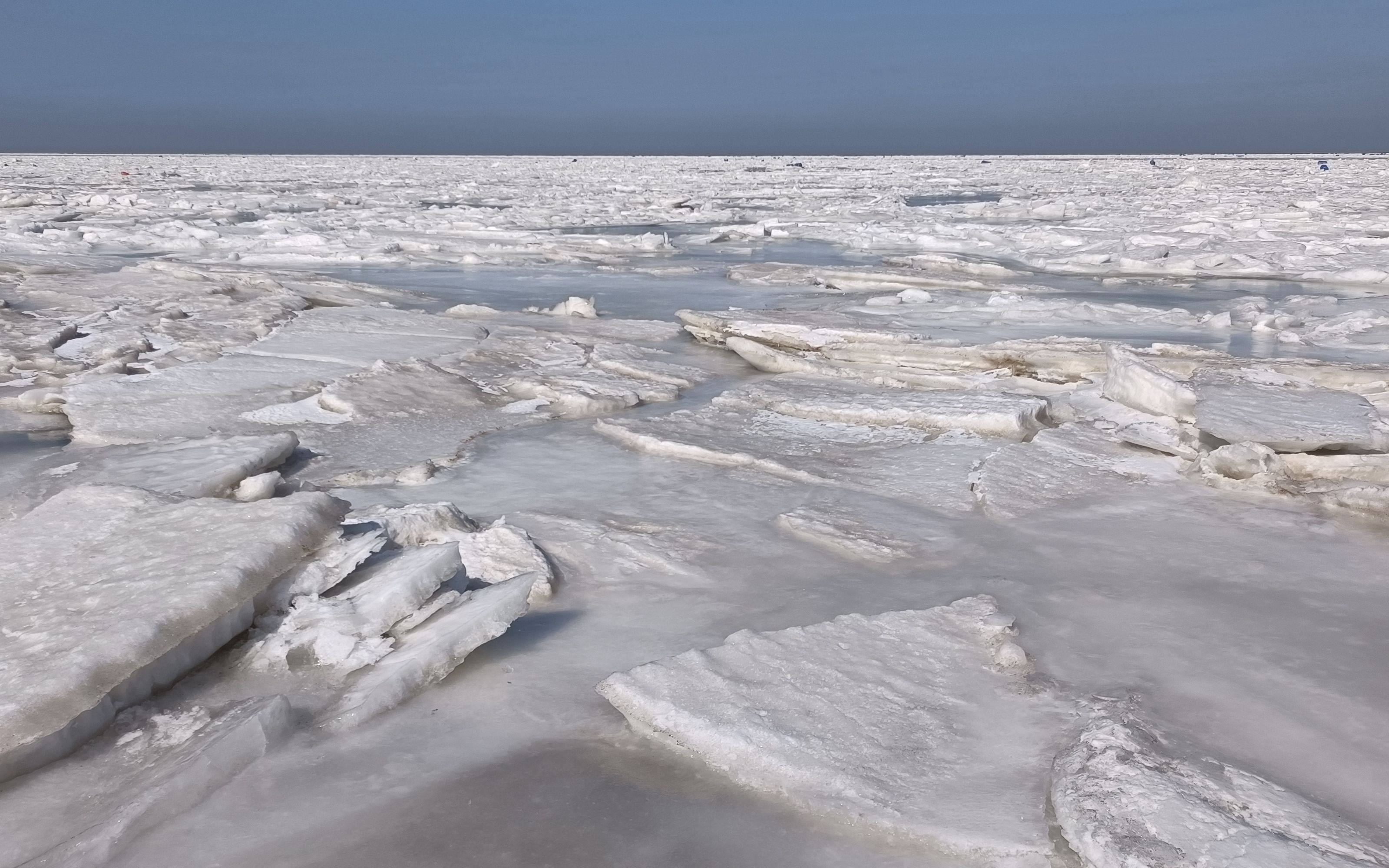 大连夏家河子浴场冬季海冰随手拍(2022.2)