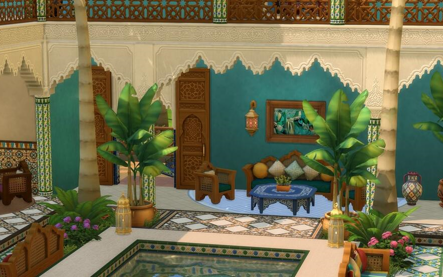 模拟人生4 中东风格 新kit包泄露——庭院绿洲!