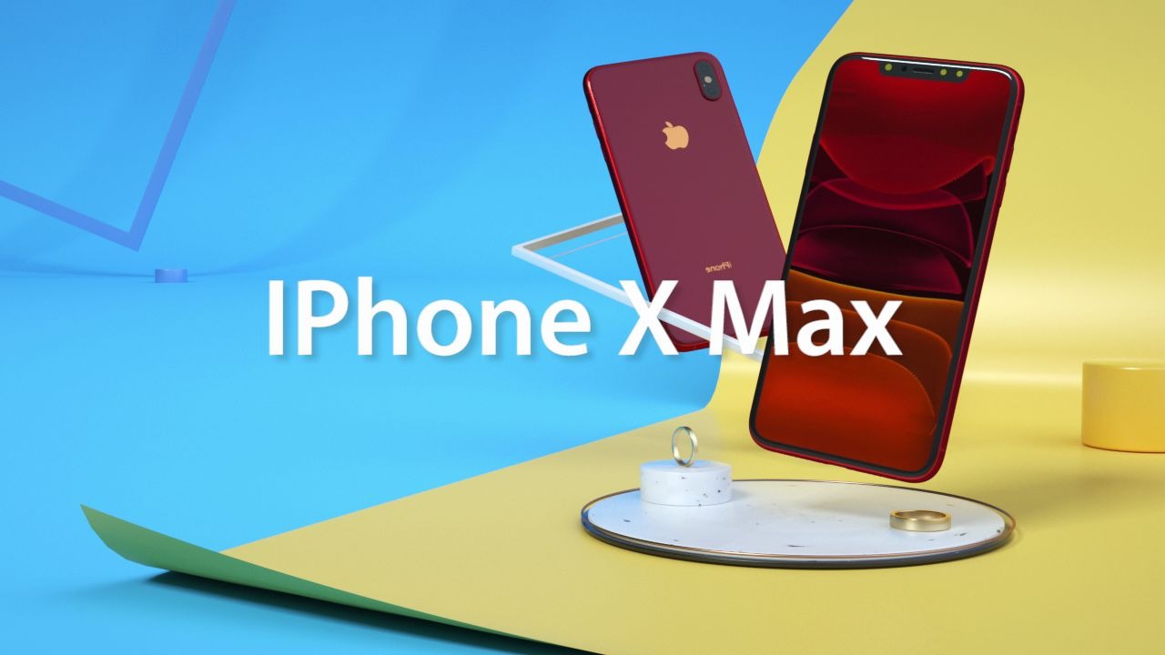 【C4D产品广告】iPhone X Max手机广告哔哩哔哩bilibili