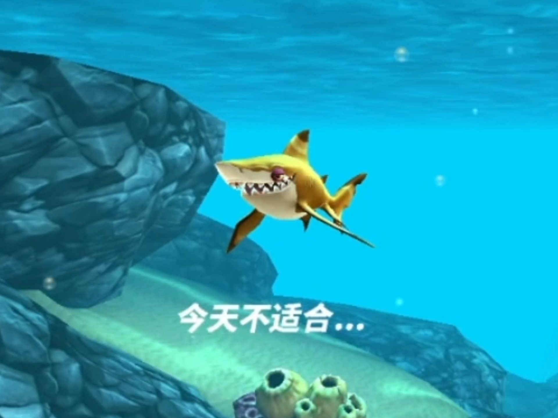 使用伯爵鲨躲避其他鲨鱼的攻击,并消灭海豹