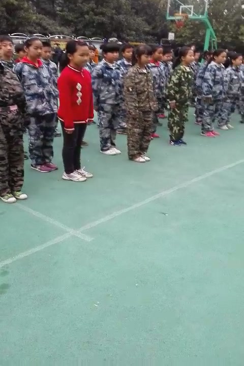 小学五年级军训结束后的会操,怀念啊~哔哩哔哩bilibili