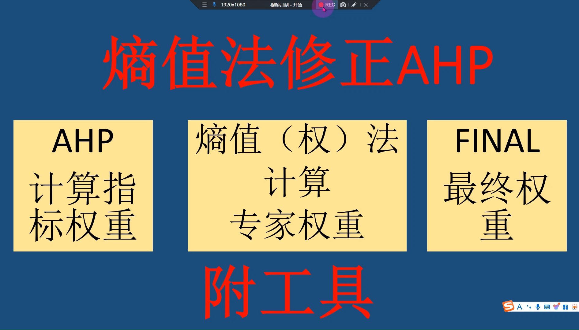 熵值法修正层次分析法权重,熵权法和AHP主客观结合赋权哔哩哔哩bilibili