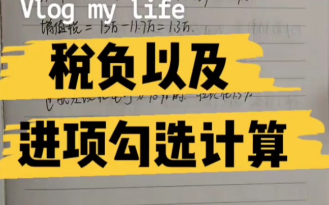 会计实操丨税负的计算以及进项发票勾选多少合适❓❓丨零基础学会计哔哩哔哩bilibili