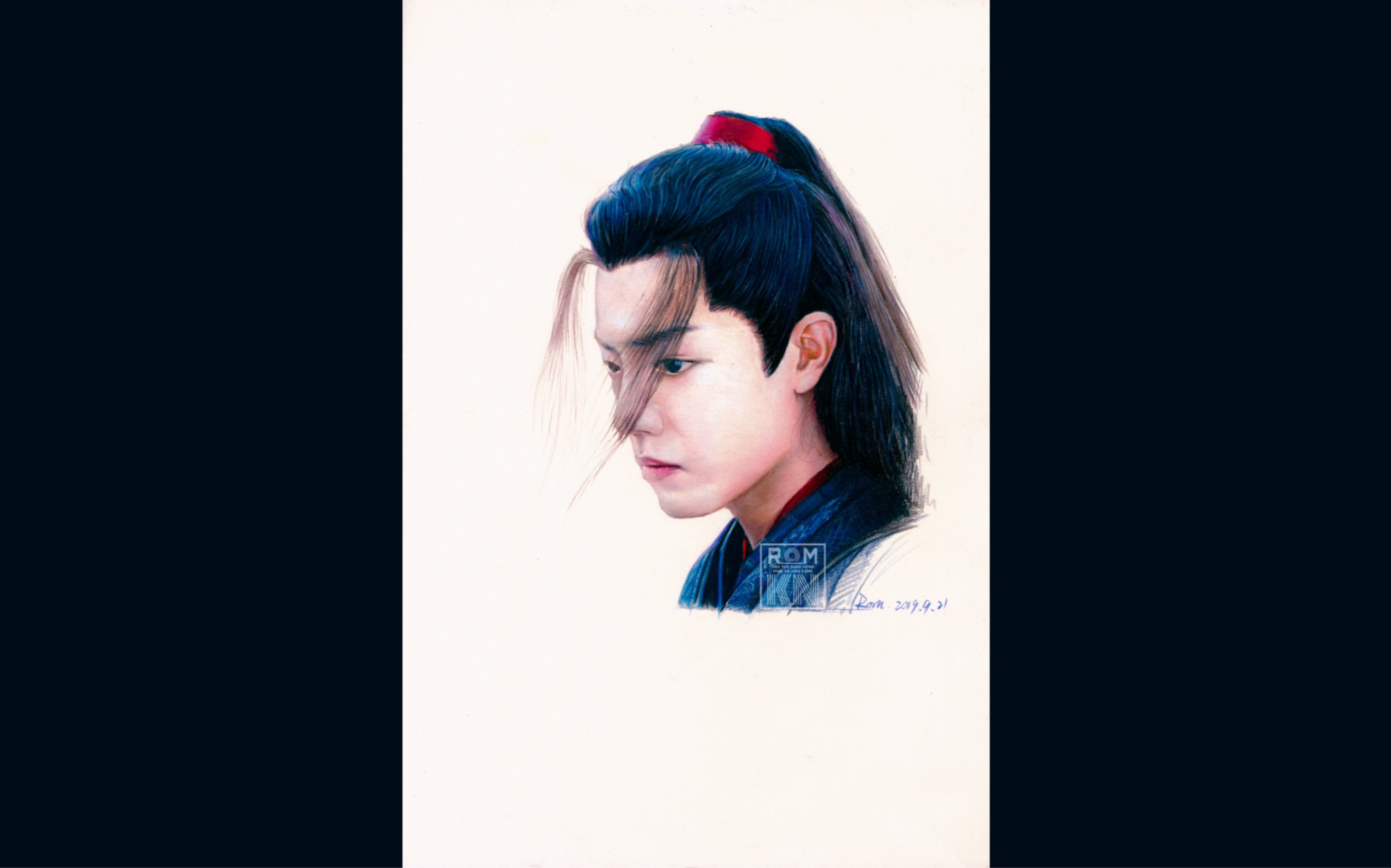 彩铅手绘肖战魏无羡陈情令