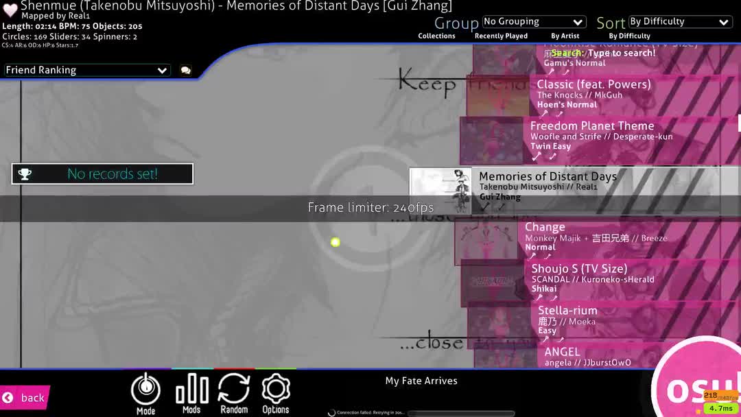 [图]【OSU】My Fate Arrives 丨茅原实里 - 境界の彼方[Insane] FC