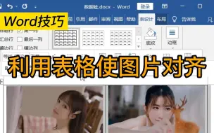 Download Video: Word 利用表格使图片对齐|无边框表格用过吗