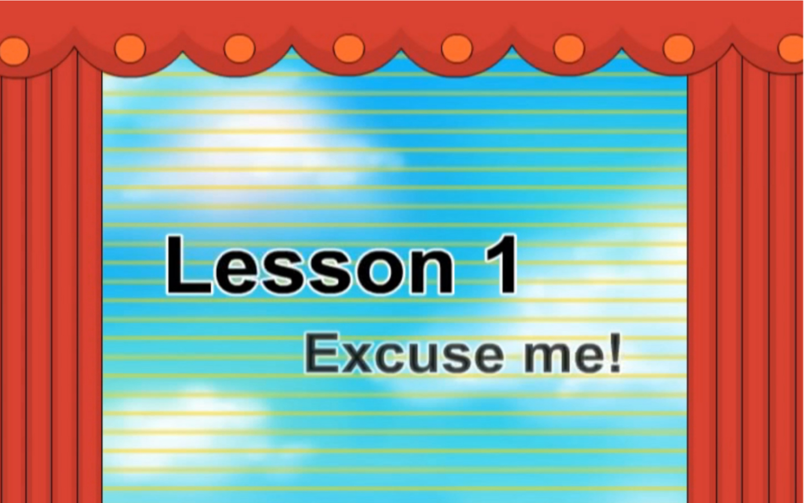 新概念英语第一课动画excuse me对不起,打扰了