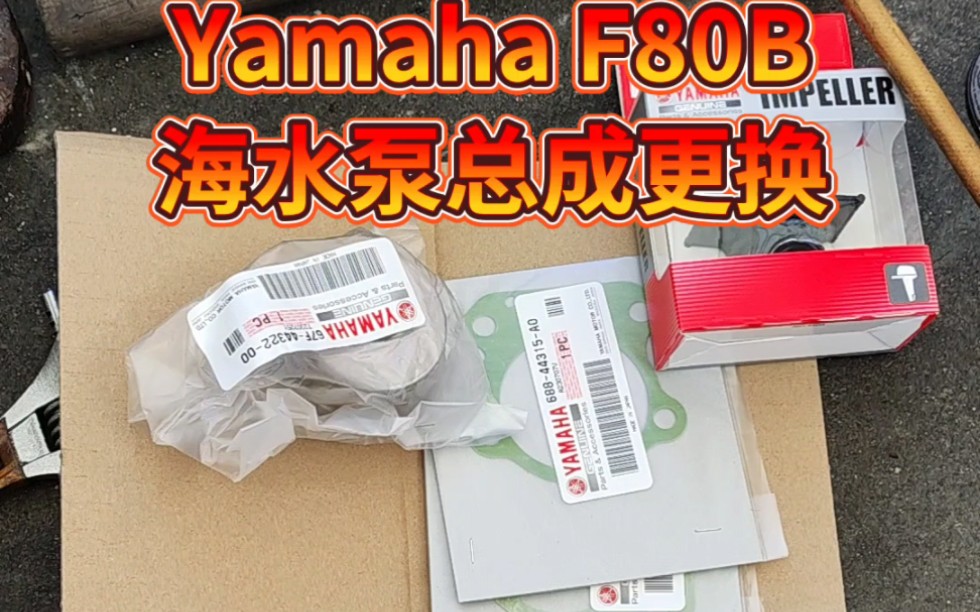 Yamaha F80B更换海水泵总成. #船外机维修 #热门 #机械维修哔哩哔哩bilibili