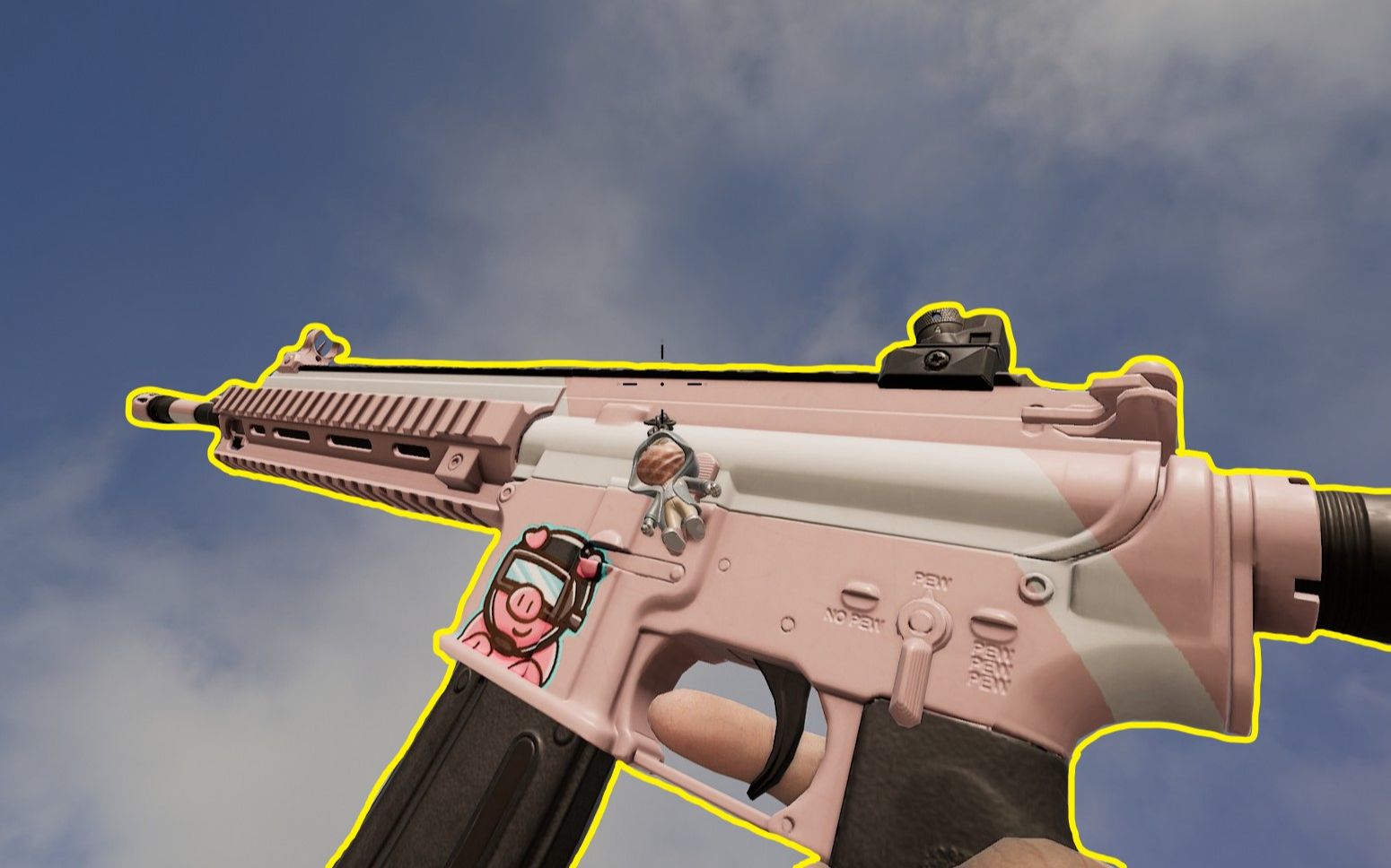 为什么现版本职业都爱用m4 这压枪不真实了 "弹幕:开着吧有意思"