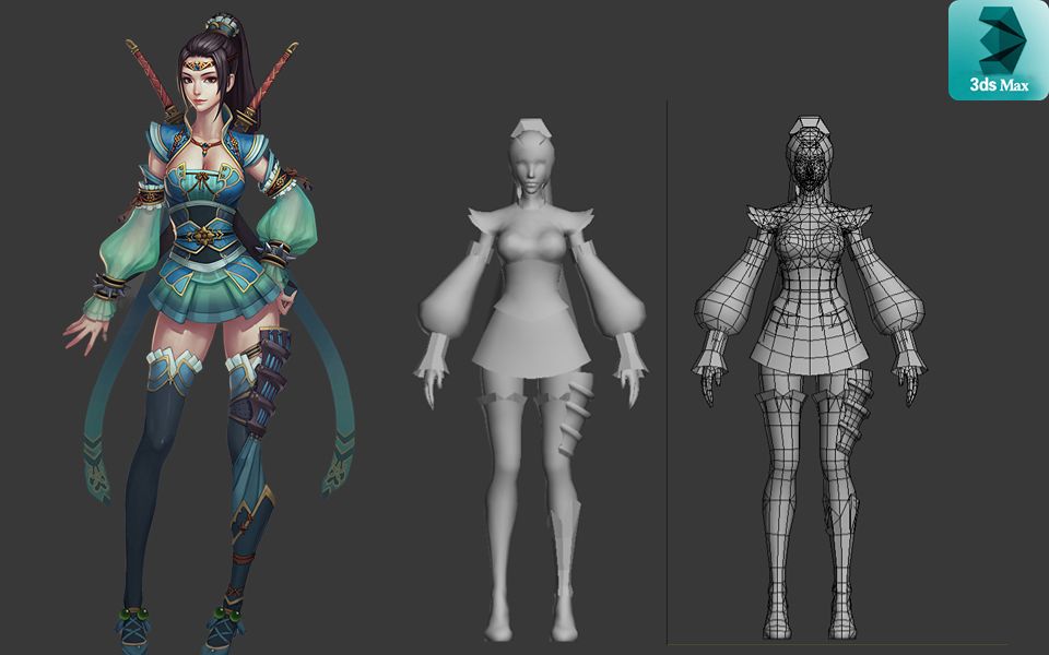 【3dmax人物建模】从拉box开始教你,制作游戏角色模型