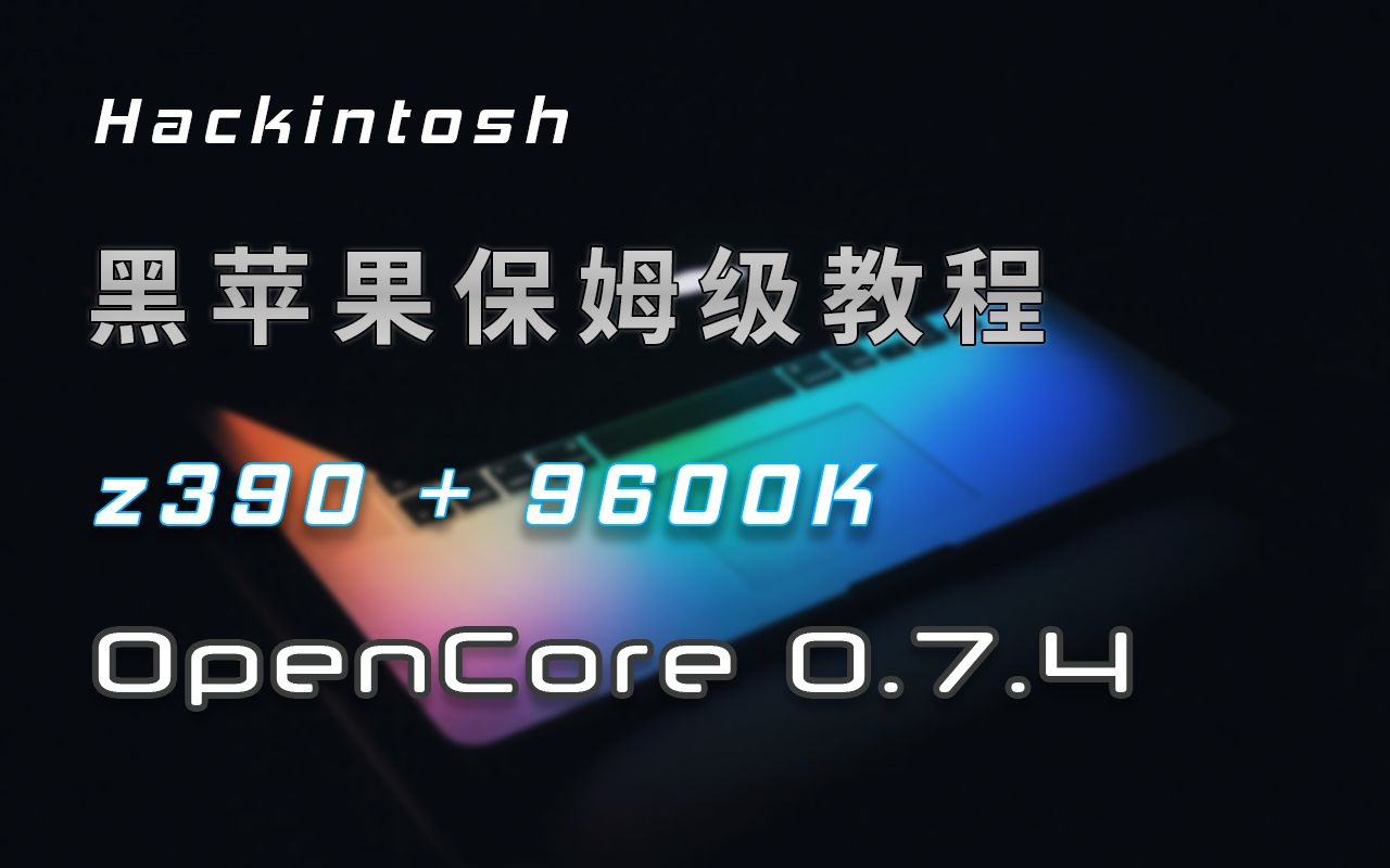 手动制作黑苹果EFI,基于最新版OpenCore 0.7.4 ,z390+9600K,在windows平台下制作mac os big sur安装盘.哔哩哔哩bilibili