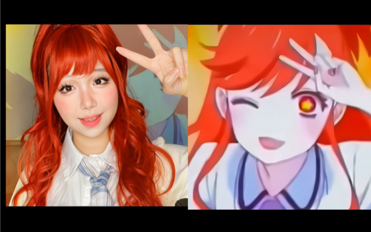 翻拍一个不化妆不可能系列之游戏三人娘cos
