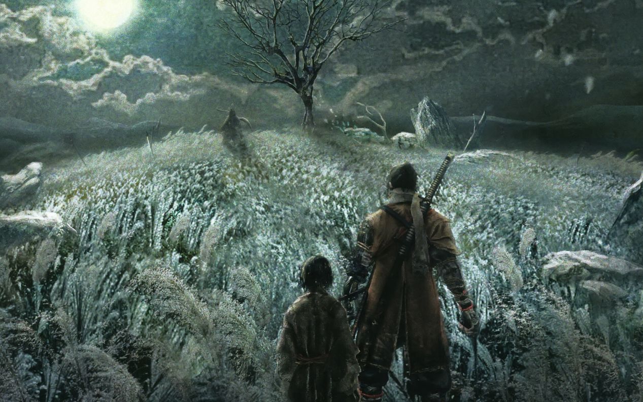 【只狼】最终boss剑圣苇名一心,伞是真省事