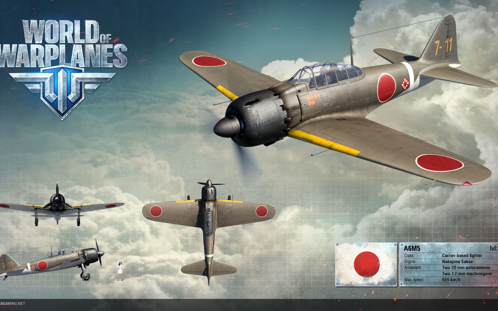 战机世界2.0美服娱乐:日系轻战a6m5永远的零