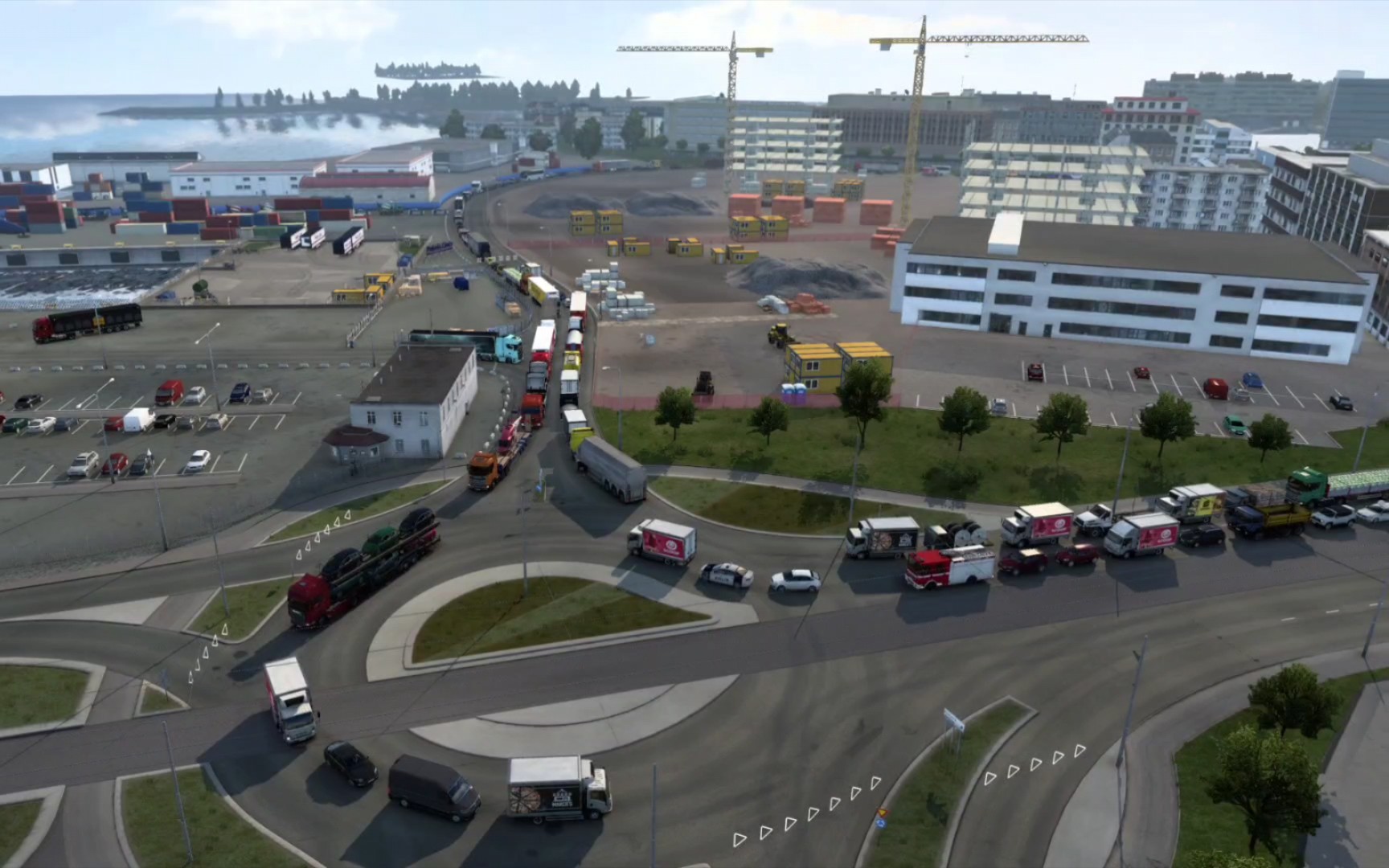 【欧卡2】大型堵车现场_单机游戏热门视频