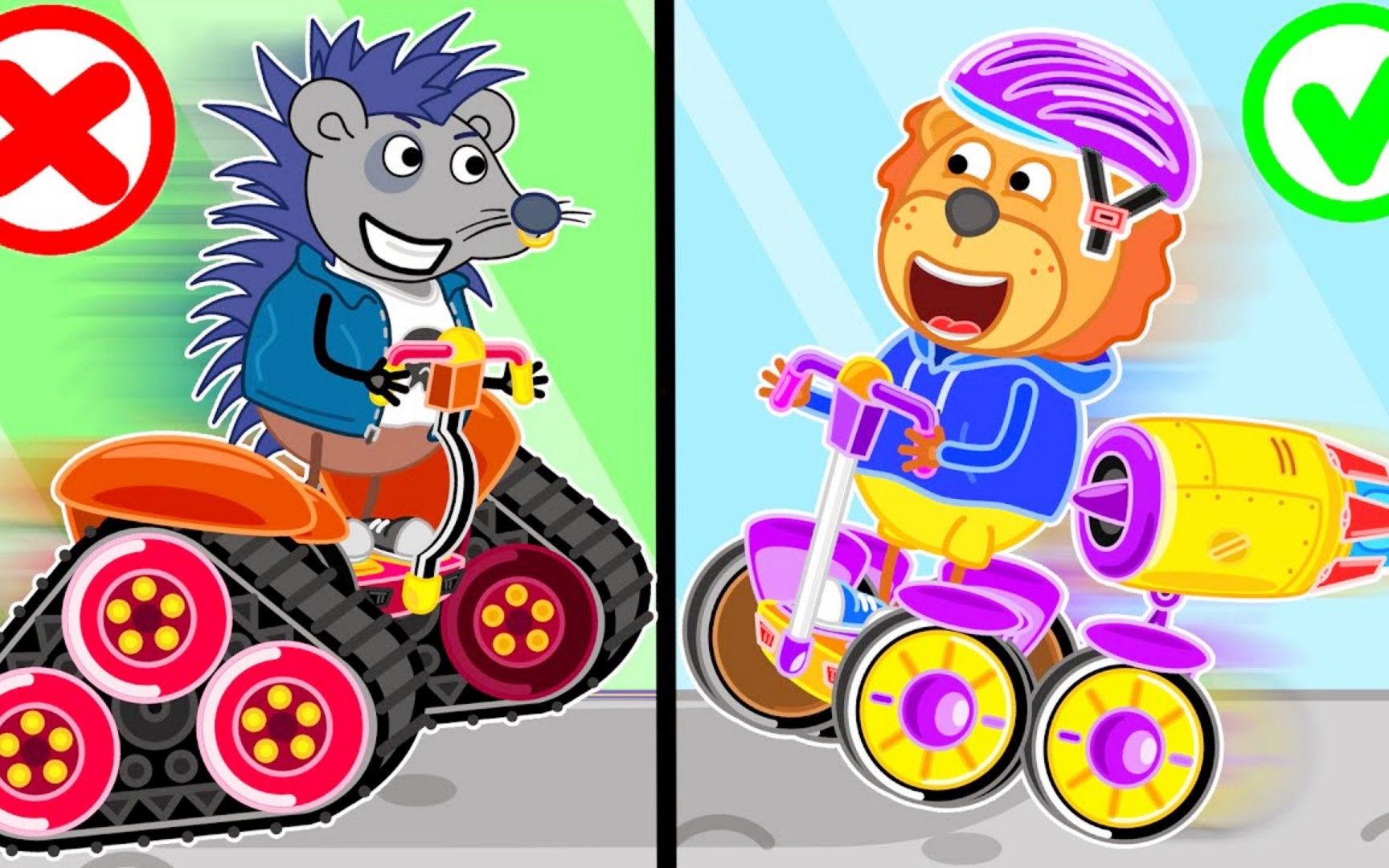 小狮子动画:赛车改造比拼大赛,竞争很激烈,但也要注意安全哦!
