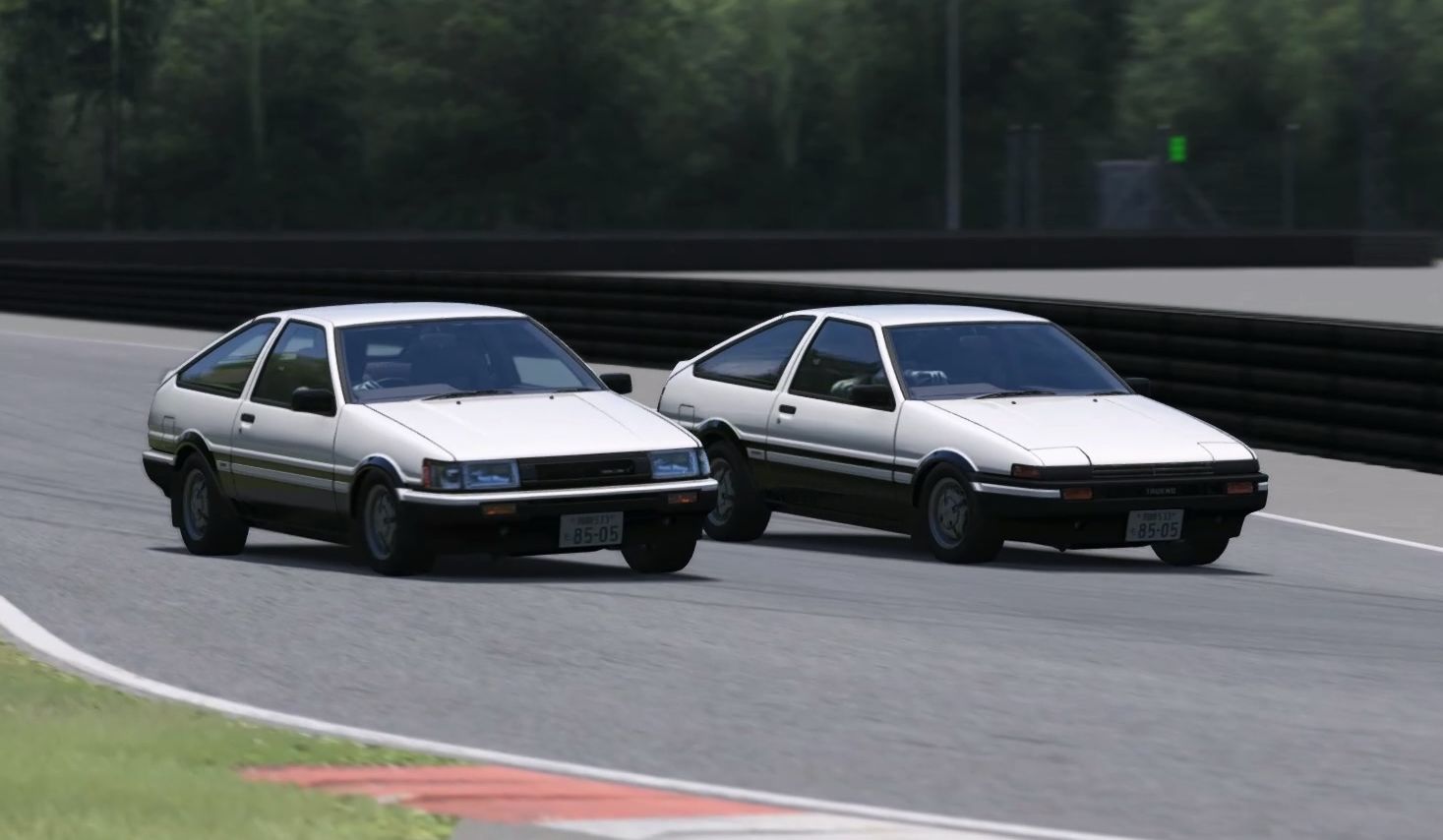 gt7丰田ae86!trueno vs levin天马决斗