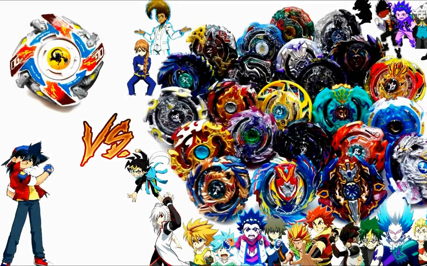 【最帅青龙msuv单挑新世代】旧世代beyblade爆旋陀螺对战视频 第95期